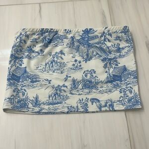 Edikted Printed Strapless Tube Top